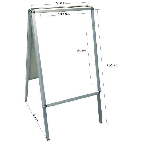 Kundenstopper Outdoor 32mm Rondo 700x1000mm silber-1