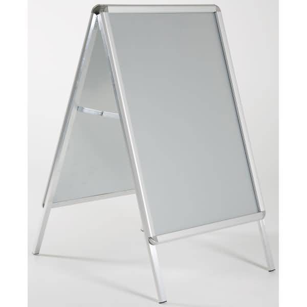 Kundenstopper Outdoor 32mm Rondo 700x1000mm silber