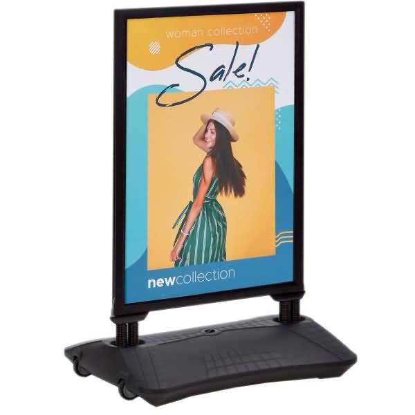 Kundenstopper WindPro Lite A0 schwarz-1