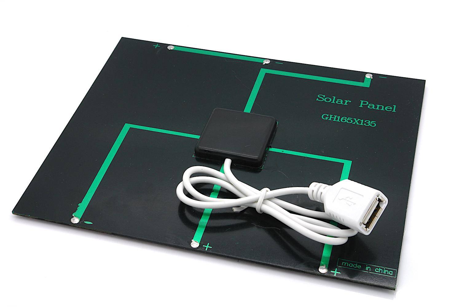 Solar Panel 165x135mm mit USB Anschluss-1