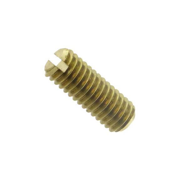 Gewindestifte mit Schlitz und Kegelkuppe DIN 551 Messing blank M 8 x 35 mm - 100 Stück