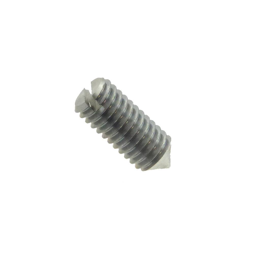 Gewindestifte mit Schlitz und Spitze DIN 553 Edelstahl A1 M 3 x 8 mm - 50 Stück-0