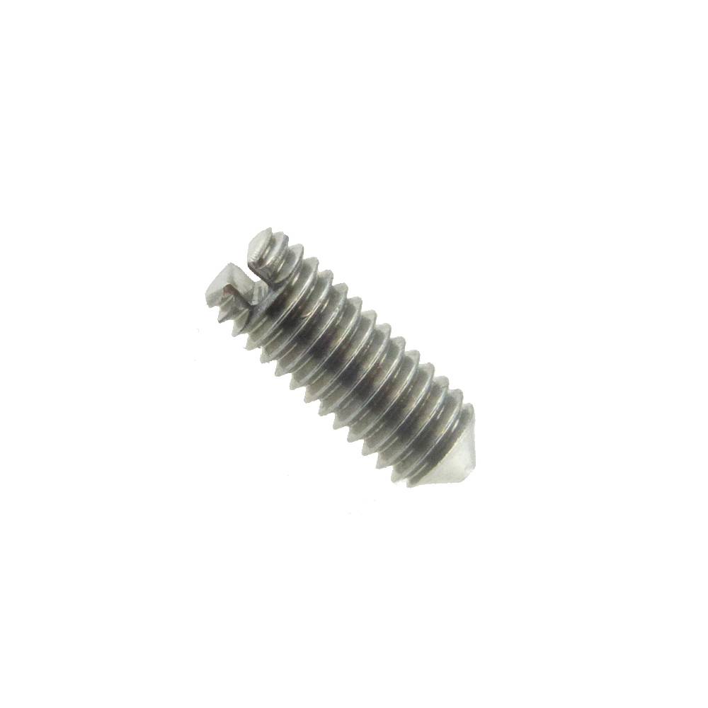Gewindestifte mit Schlitz und Spitze DIN 553 Edelstahl A4 M 5 x 6 mm - 50 Stück