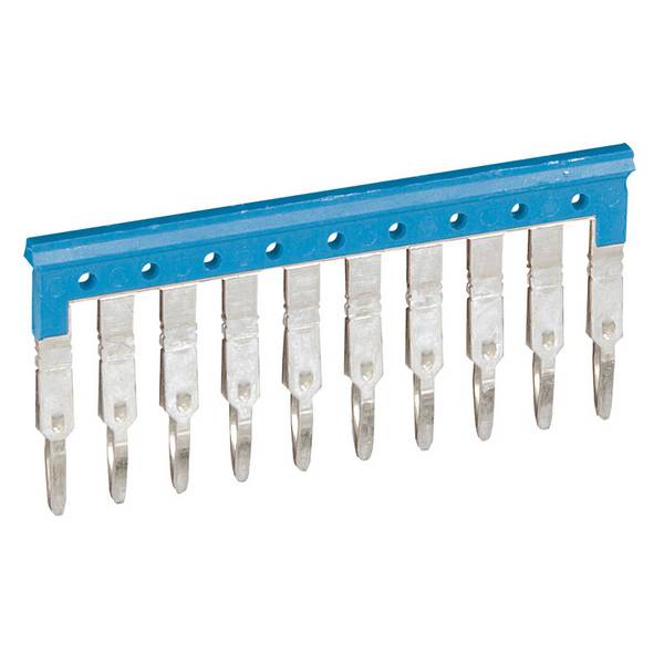 Legrand - 037500 - Bridging combs Viking 3 - equipotential - for 10 blocks with 5 mm pitch - blue
