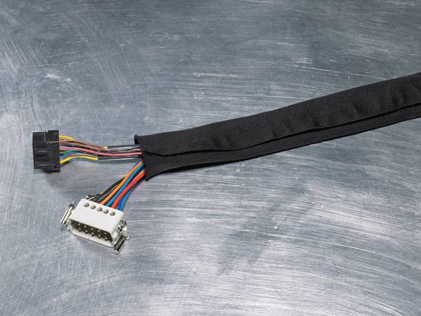 HellermannTyton Kabelschutz wiederverschließbar HELAHOOK30 PET BK 25 30 mm, mm-0