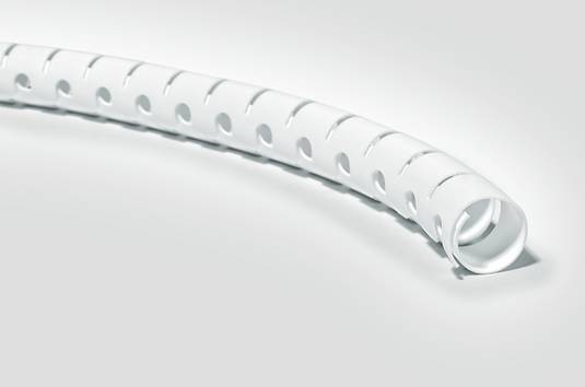 HellermannTyton Schlauch inkl. Werkzeug Spirale, weiss HWPP-25MM