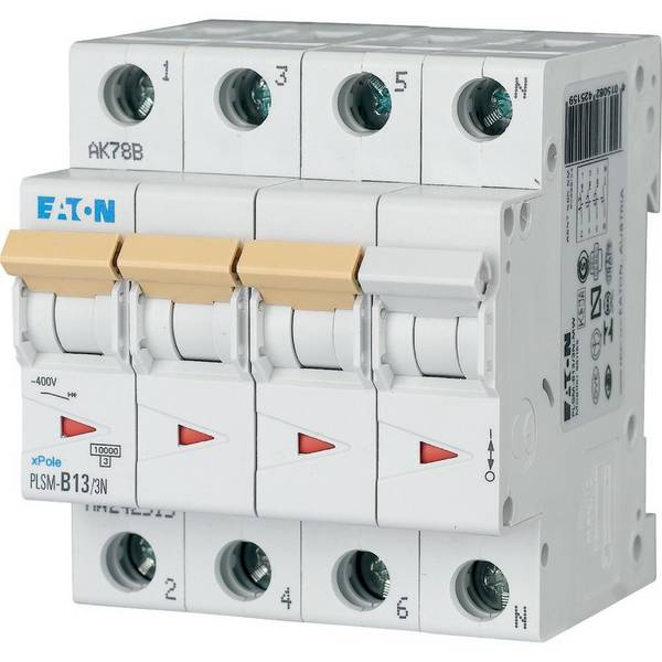 Eaton Y7-242541 PLSM-C13/3N-MW Leitungsschutzschalter 3polig 13 A 400 V/AC