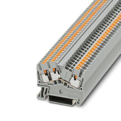 Phoenix Contact Durchgangsreihenklemme 0,14-4qmm,grau PTS 2,5-TWIN 0,14 mm², 24 A, 800 V, 5,2 mm