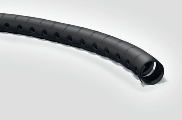 HellermannTyton Schlauch inkl. Werkzeug Spirale, schwarz HWPP25MMPPBKQ1 25 mm, 140 °C, 1,05 mm