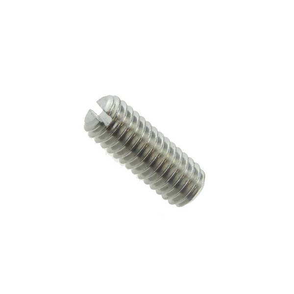 Gewindestifte mit Schlitz und Kegelkuppe ISO 4766 Edelstahl A4 M 6 x 10 mm - 25 Stück