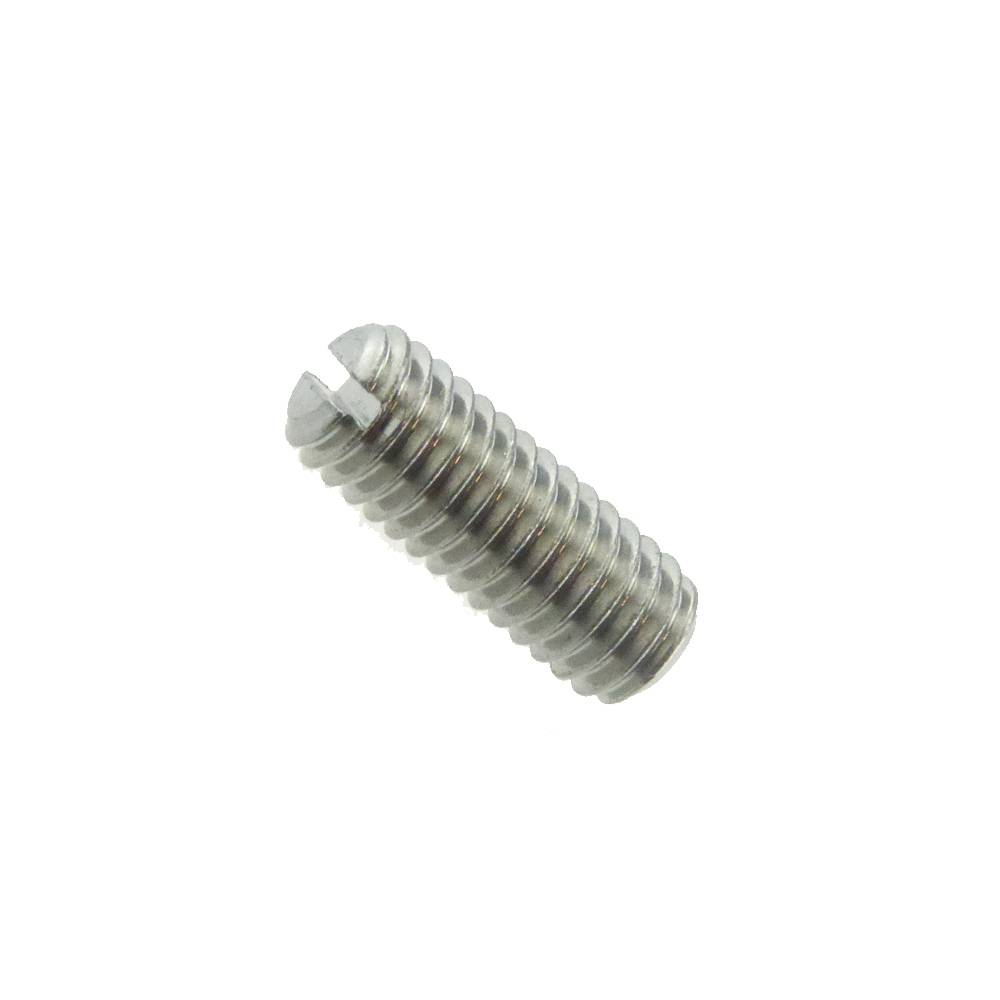Gewindestifte mit Schlitz und Kegelkuppe ISO 4766 Edelstahl A4 M 3 x 10 mm - 50 Stück-0