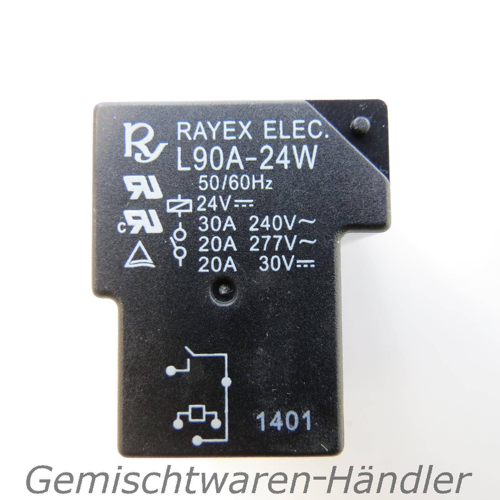 Relais 24V Steuerspannung 230V 30A Leistungsrelais 30V 20A Ampere Volt L90A-5W-0
