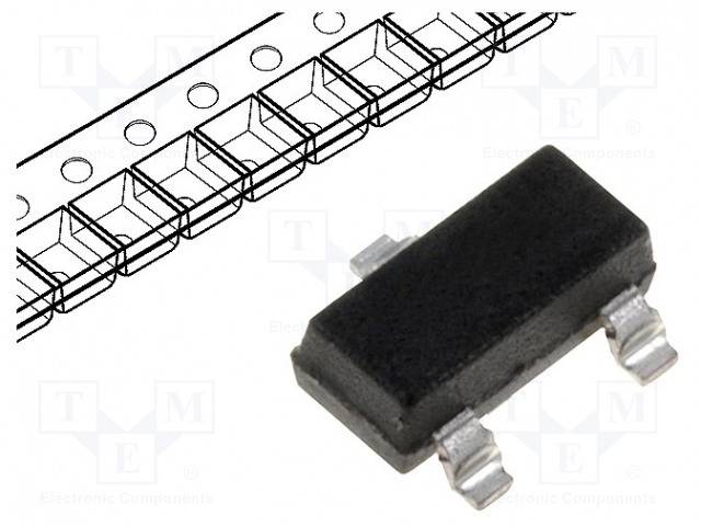Transistor: PNP bipolar 65V 0,1A 250mW SOT23 BC856A PNP SMD-Transistoren-0