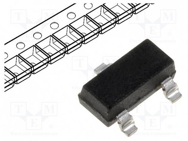 Transistor: PNP  bipolar  65V  0,1A  250mW  SOT23 BC856A PNP SMD-Transistoren