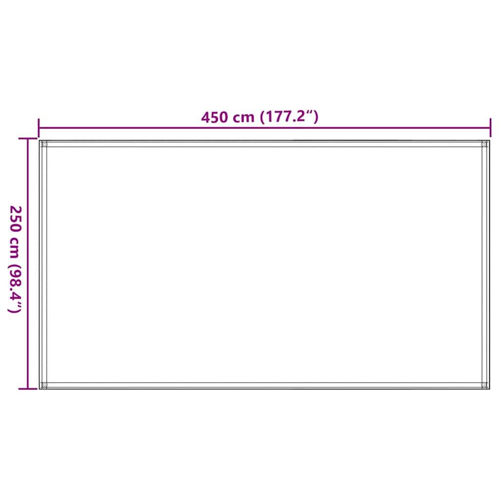 vidaXL Zeltteppich 250x450 cm Braun-1