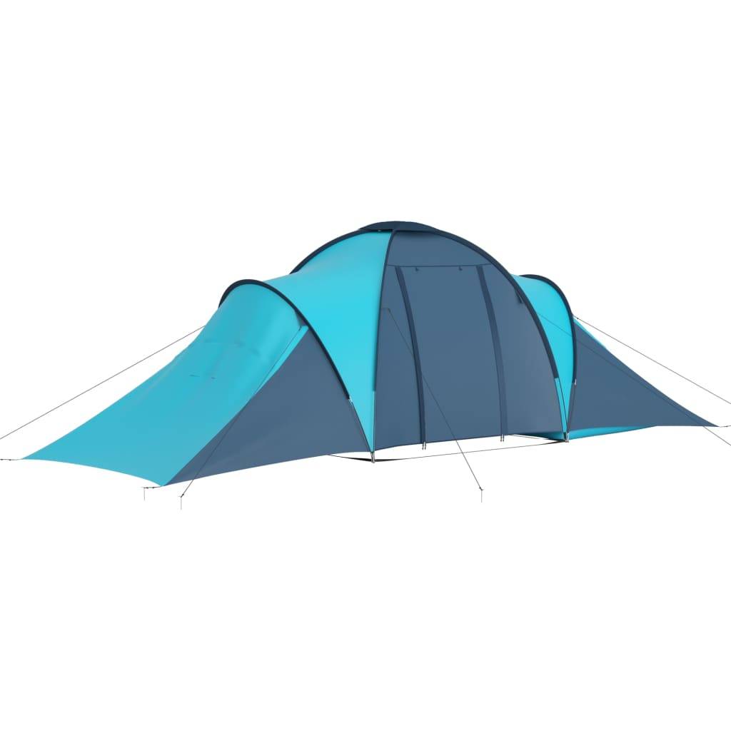 vidaXL Campingzelt 6 Personen Blau und Hellblau-2