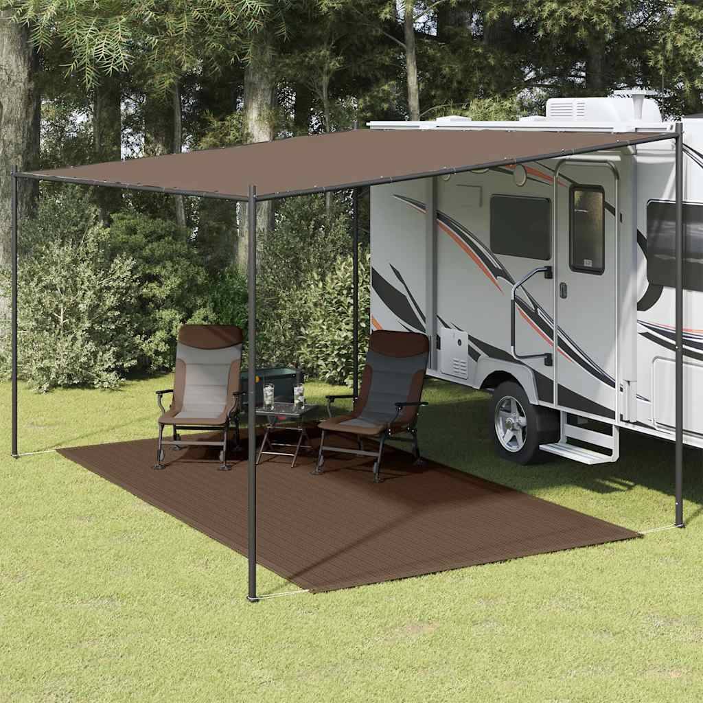 vidaXL Zeltteppich 250x450 cm Braun-0