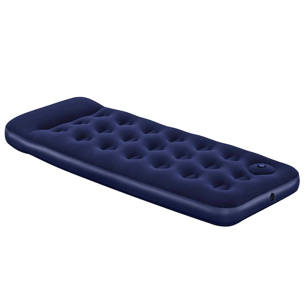 Bestway Luftmatratze Aufblasbar Beflockt mit Fußpumpe 185x76x28 cm-0