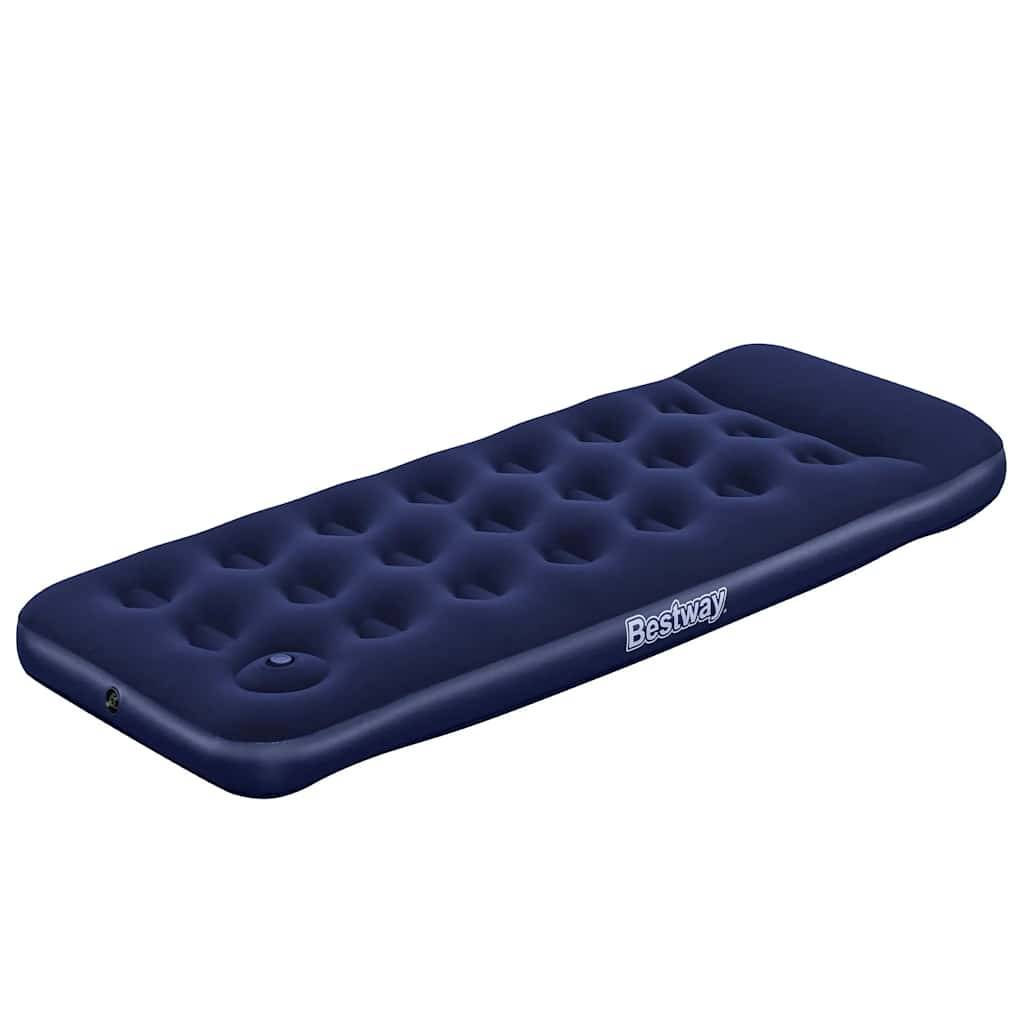 Bestway Luftmatratze Aufblasbar Beflockt mit Fußpumpe 185x76x28 cm-2