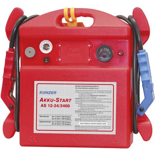 Kunzer Schnellstartsystem AS 12-24/2400 Starthilfestrom (12 V)=2400 A Starthilfestrom (24 V)=1200 A