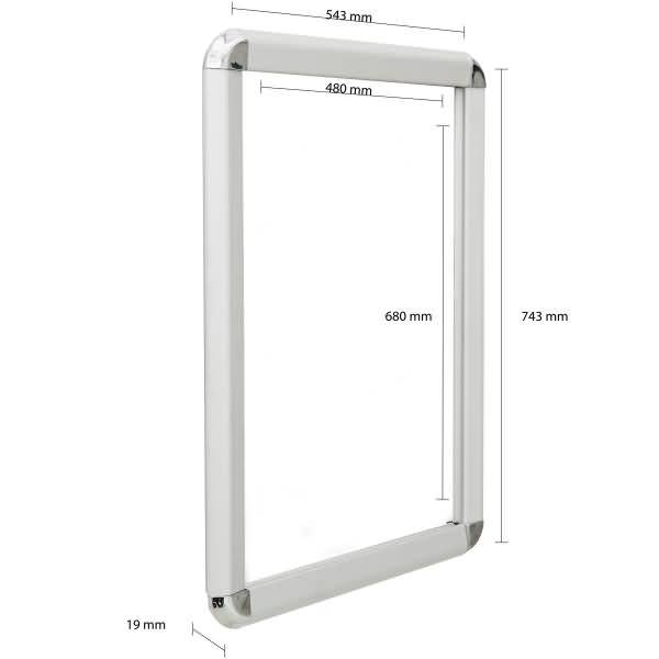 Klapprahmen 32mm Rondo 500x700mm silber eloxiert-1
