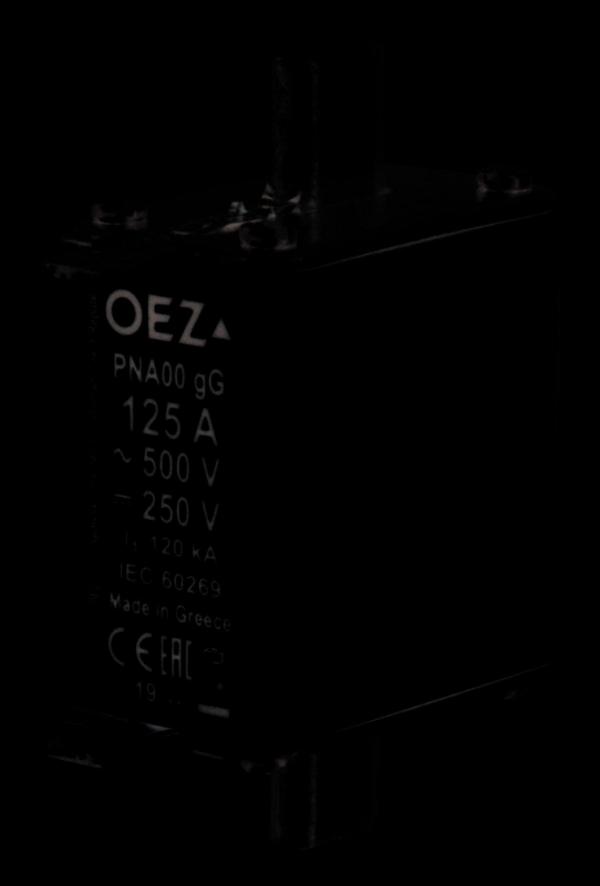 125A NH-Sicherung gG Sicherungsgröße = 00, 500V/AC + 250V/DC, 3 Stück