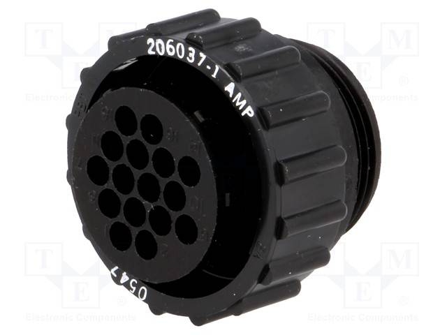 Stecker weiblich PIN: 16 kontaktlos CPC Series 1 Geh: Größe 17 206037-1 CPC-Steckverbinder-0
