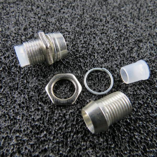 5x LED Schrauben Fassung Screw für 5mm LEDs CHROM Halter LEDSchraube Fassungen