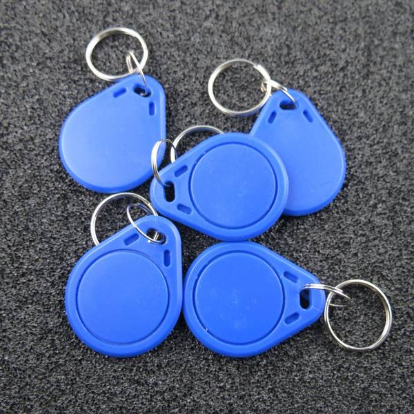 10x RFID Chips 125kHz Transponder Keyfob Codeschloss Ausweis Karte