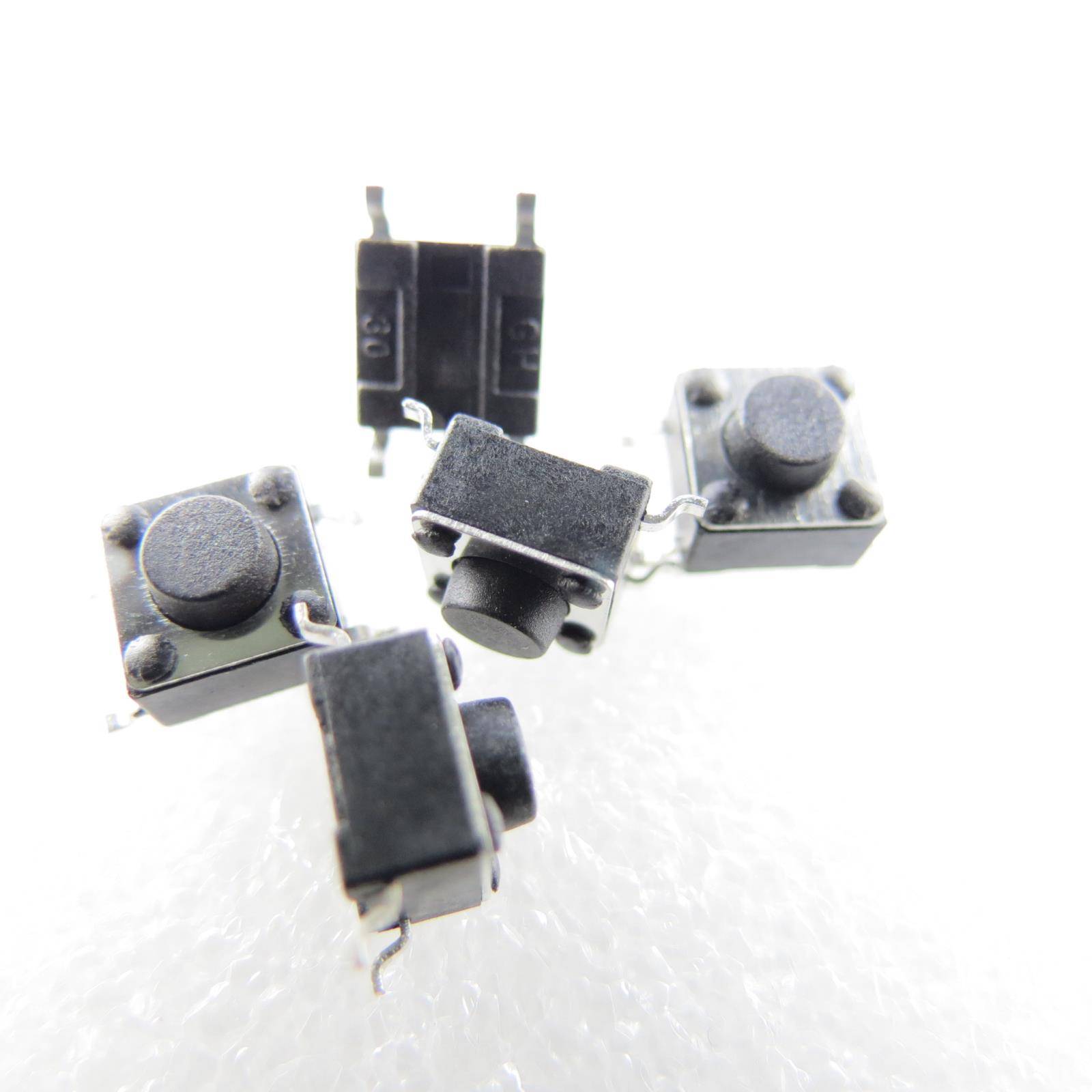 5x SMD Mikrotaster Mikroschalter AUS-(EIN) 6x6x5 mm 0,05A-12V Drucktaster mini
