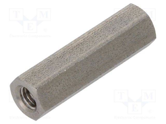 Distanzmuffe mit Gewinde 25mm Innengew: M4 sechskant 146X25 Distanzelemente aus Metall-0
