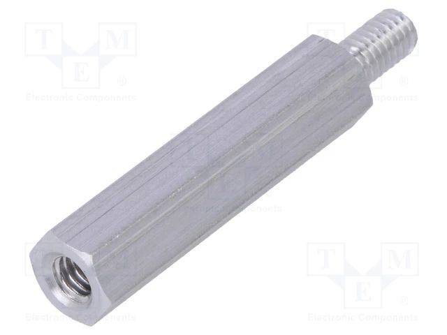 Distanzmuffe mit Gewinde 30mm Innengew: M4 Außengew: M4 236X30 Distanzelemente aus Metall-0