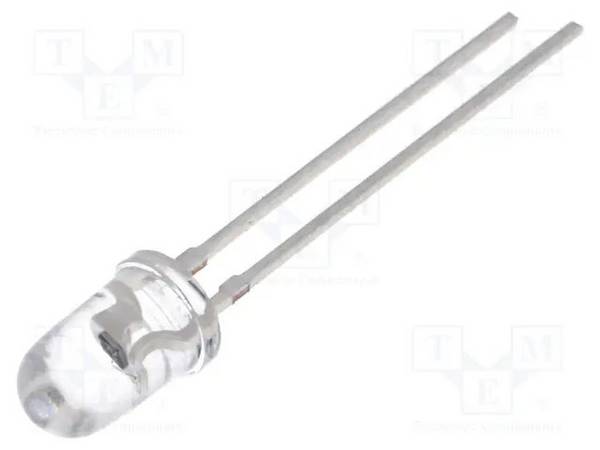 Fototransistor 5mm λp max: 570nm 6V 20° Linse: transparent TEPT5600 Fototransistoren