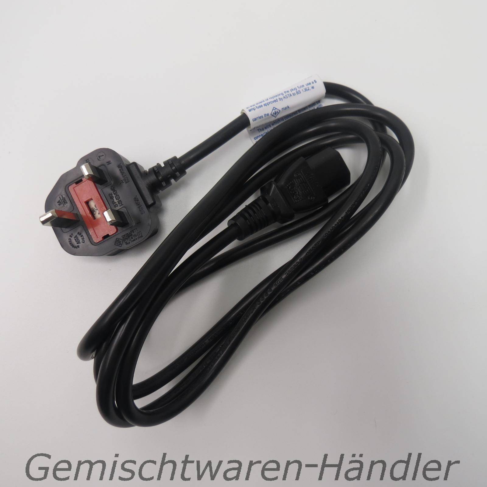 *NEU* englisches Kaltgerätekabel 1,8m Großbritanien England United Kingdom*NEU*-0