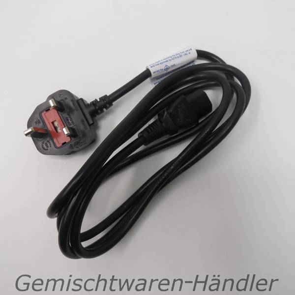 *NEU* englisches Kaltgerätekabel 1,8m Großbritanien England United Kingdom*NEU*