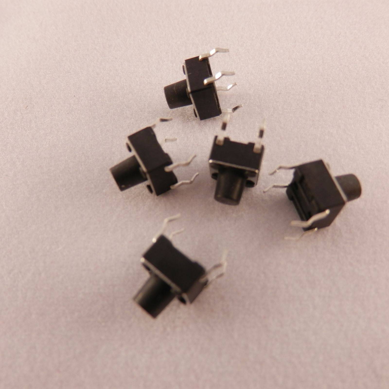 10x Mikrotaster Mikroschalter AUS-(EIN) 6 x 6 x 7 mm 0,05A-12V Drucktaster mini