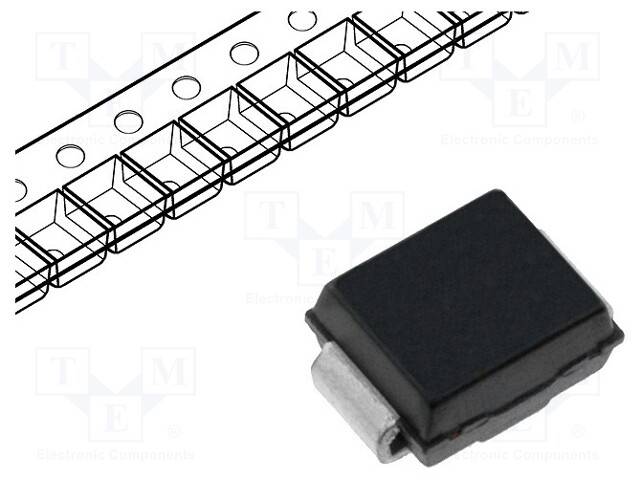 Diode: Gleichrichterdiode Schottky SMD 100V 2A SMB B2100-13-F Schottkydioden SMD-0