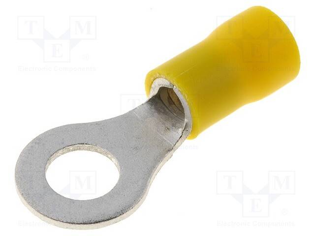 Kabelschuh: Ring M6 Ø: 6,4mm 4÷6mm2 Klemmverbindung isoliert ST-083/Y Isolierte Konnektoren-0