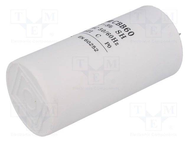 Kondensator: für Motoren, Betrieb 50uF 450V Ø50x106mm ±5% CBB60A-50/450 Kondensatoren für Motoren-0