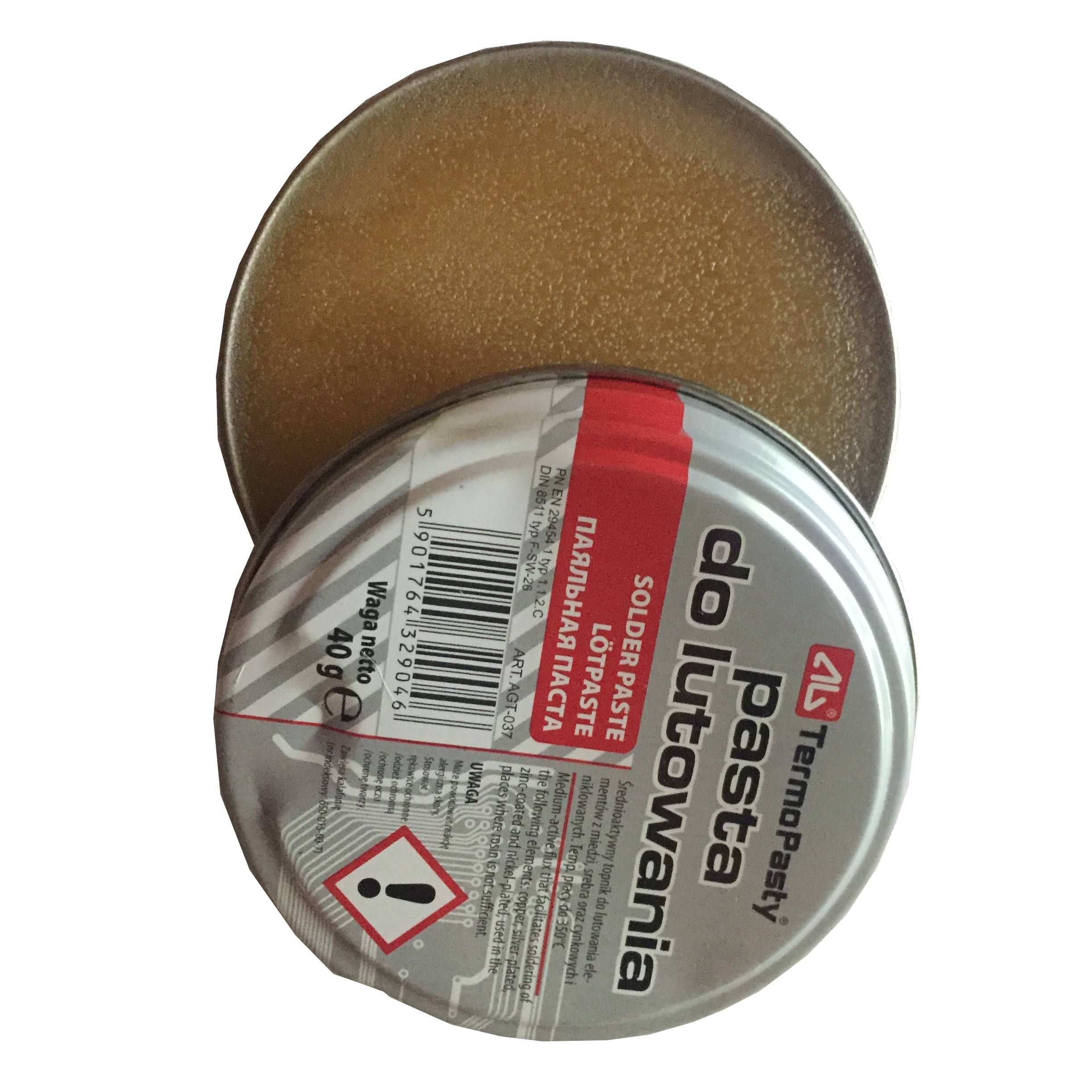 Flussmittel: Kolophonium halogenhaltig,RMA Paste Dose 40g ART.AGT-037 Flußmittel-0