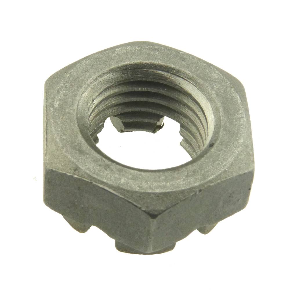 Niedrige Kronenmuttern Sechskant DIN 979 04 Stahl blank M 16 - 50 Stück-1