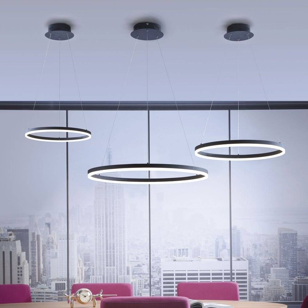 LED Pendelleuchte Titus in Anthrazit 600 mm-4