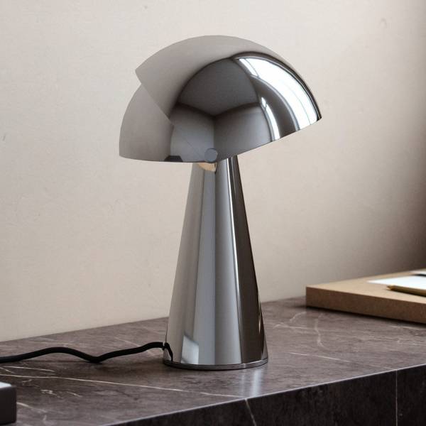 Designer Tischleuchte Align in Chrom E27 by Maria Berntsen