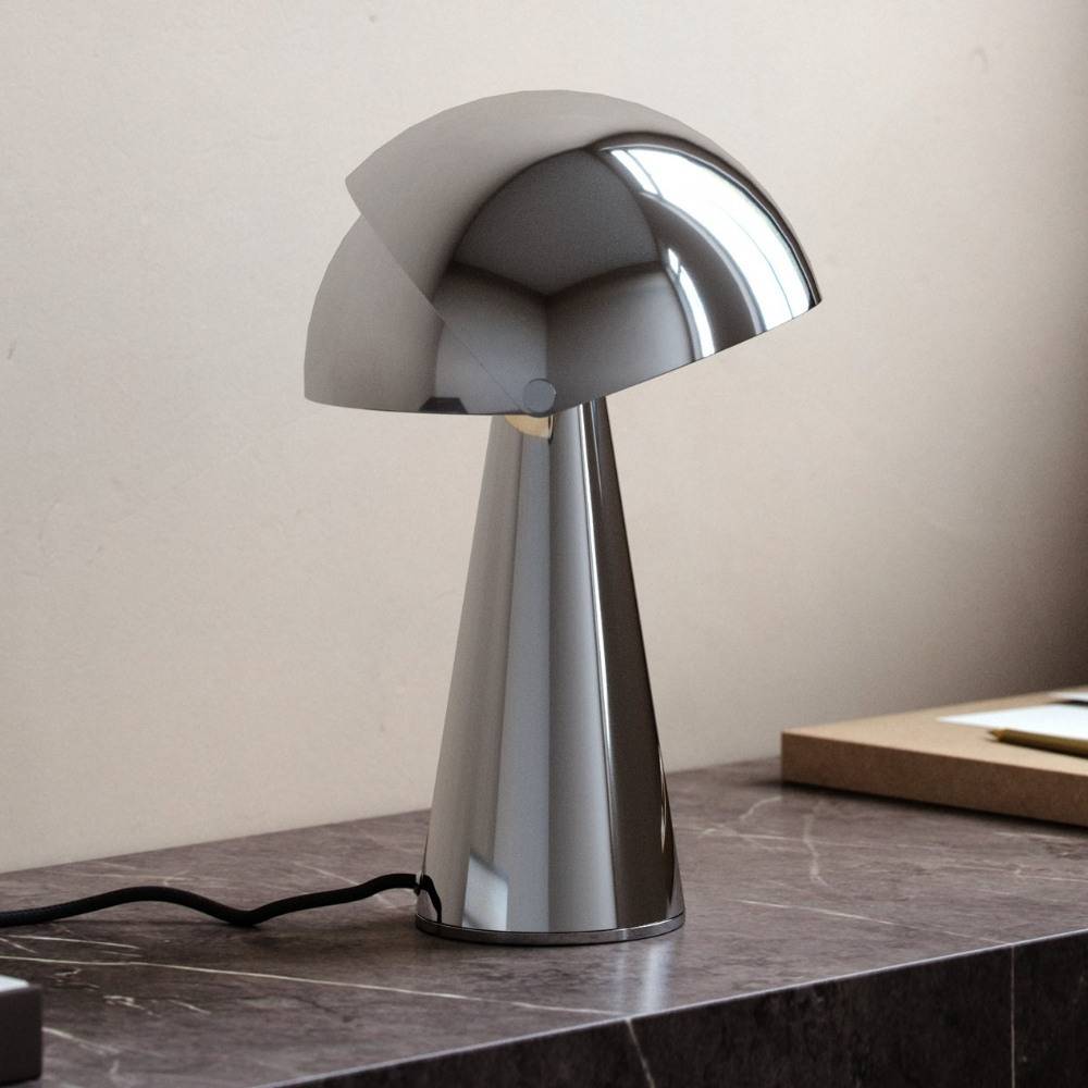 Designer Tischleuchte Align in Chrom E27 by Maria Berntsen-0