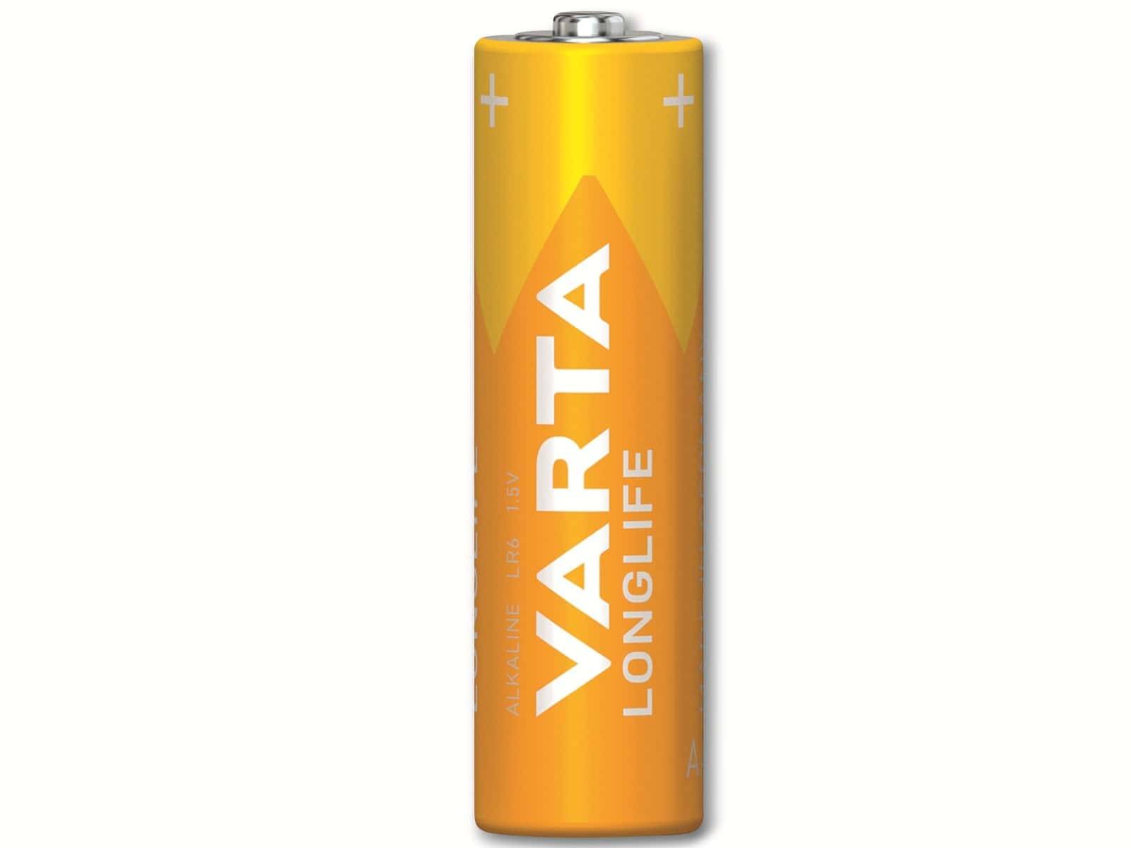VARTA Batterie Alkaline, Mignon, AA, LR06, 1.5V, Longlife, 8 Stück-1