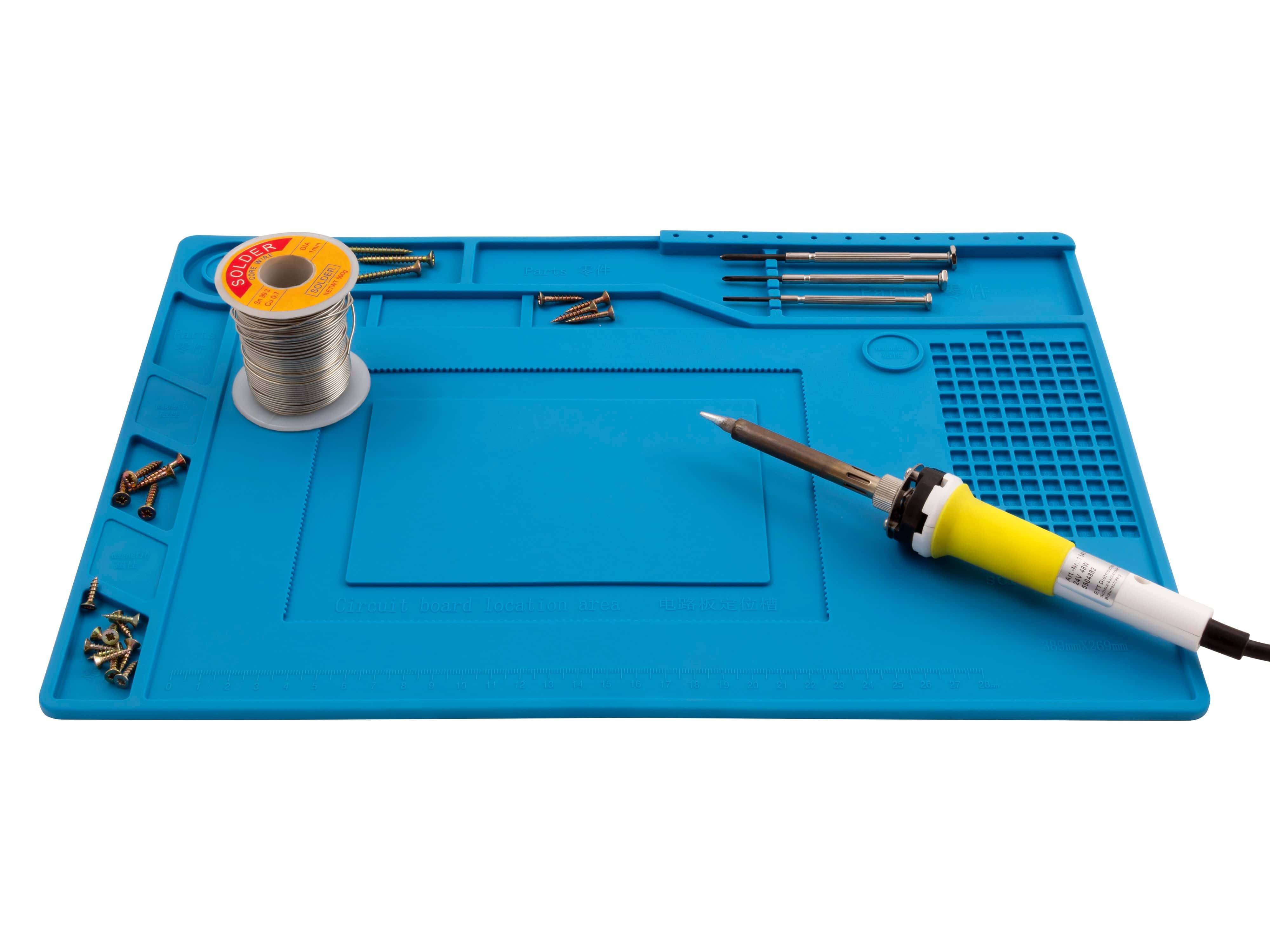 Symbolbild für Silikon-Lötmatte McPower "LM-15" 39x27cm, Hitzebeständig, Antistatisch