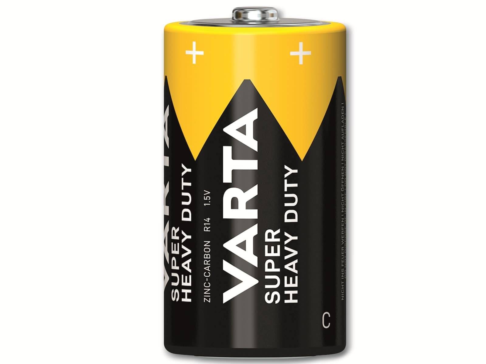 VARTA Batterie Zink-Kohle, Baby, C, R14, 1.5V, Superlife, 2 Stück-1