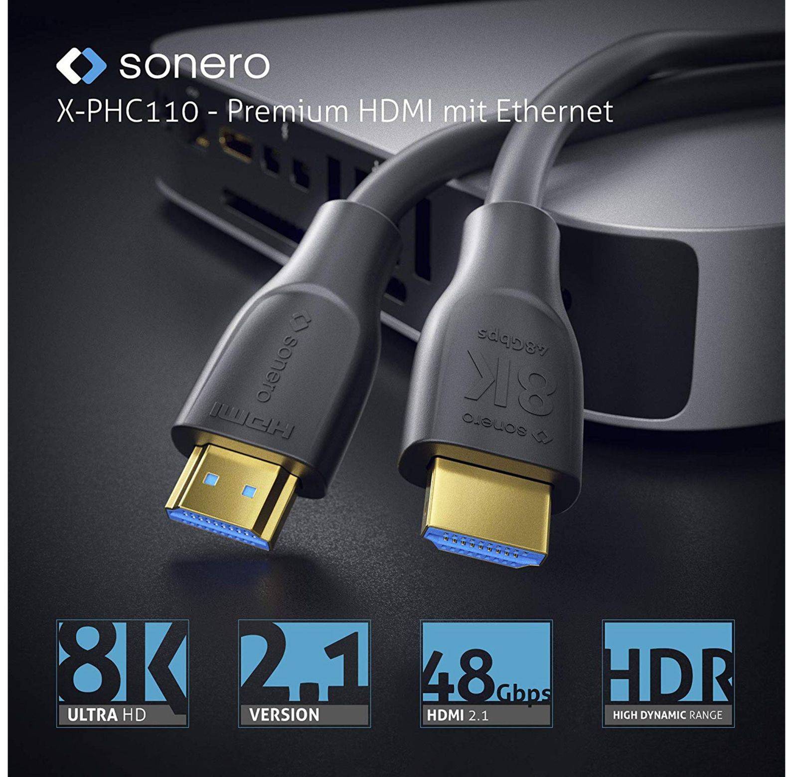 Symbolbild für 8K Premium Ultra High Speed HDMI Kabel - 1.50m