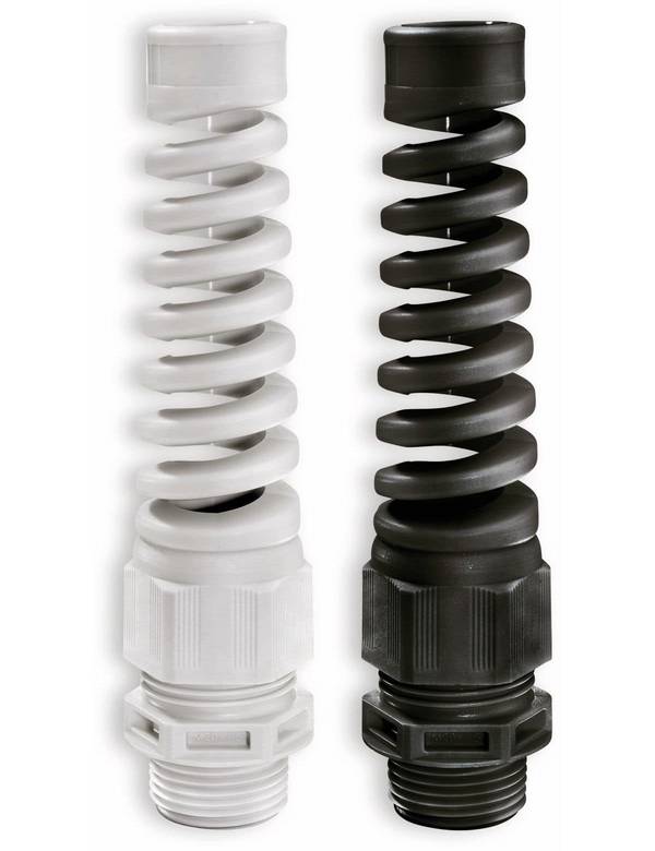 Wiska                K Knickschutzkabelverschraubung SKVS 9 PG 9 IP68 RAL9005 Kunststoff