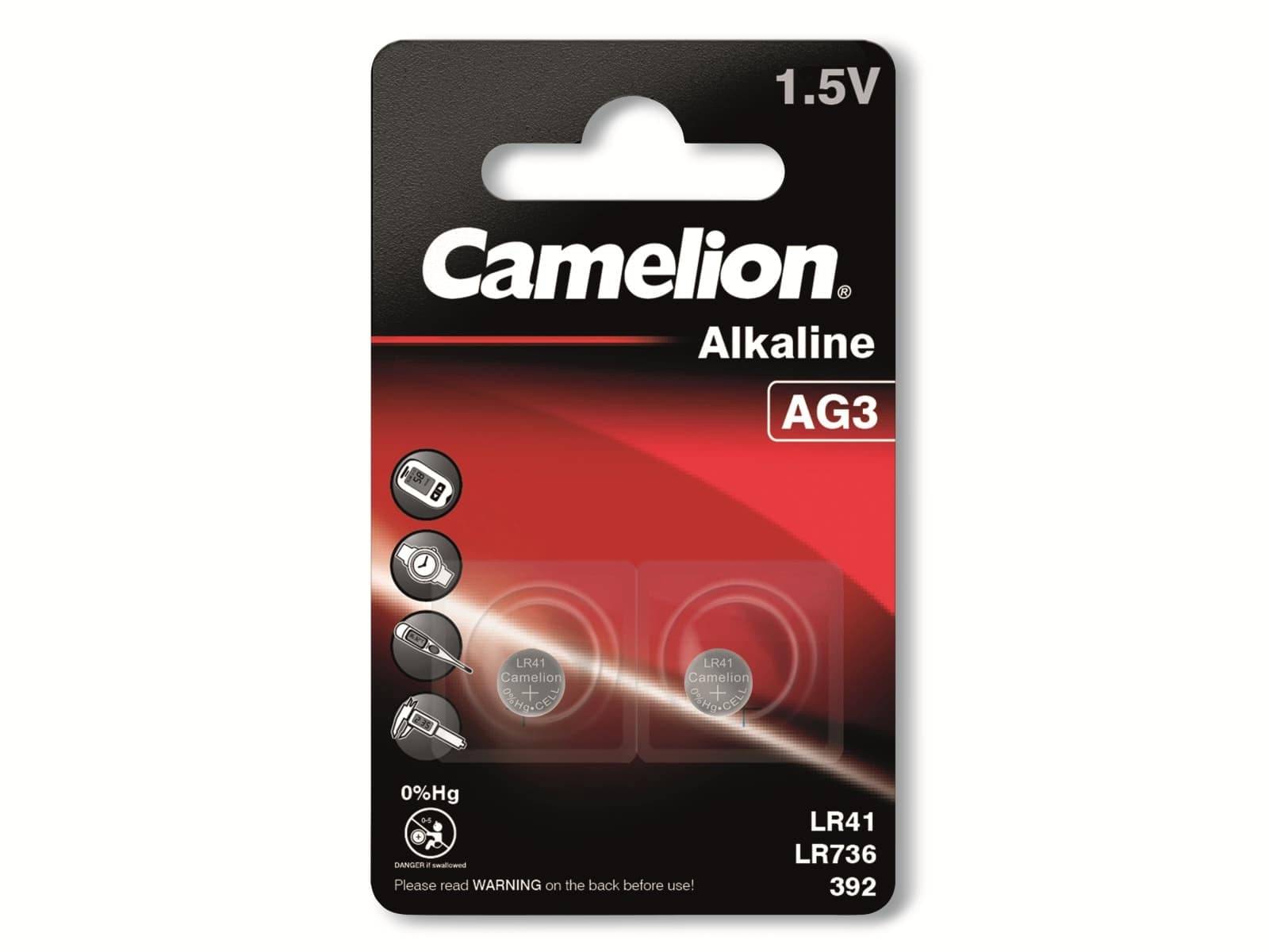 Camelion AG3 Knopfzelle LR 41 Alkali-Mangan 41 mAh 1.5 V 2 St. kaufen 